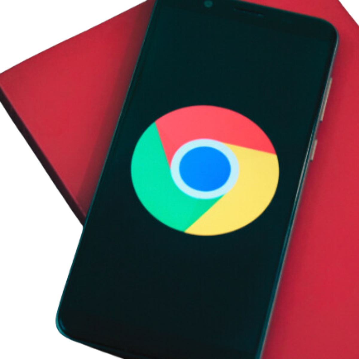 Chrome logo on phone